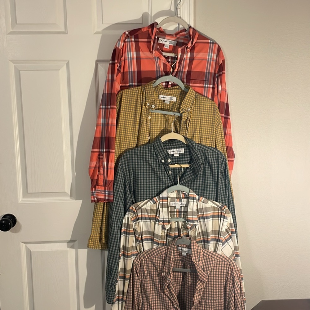 Old Navy Button Down Long Sleeve Shirt Bundle - 5 Shirts